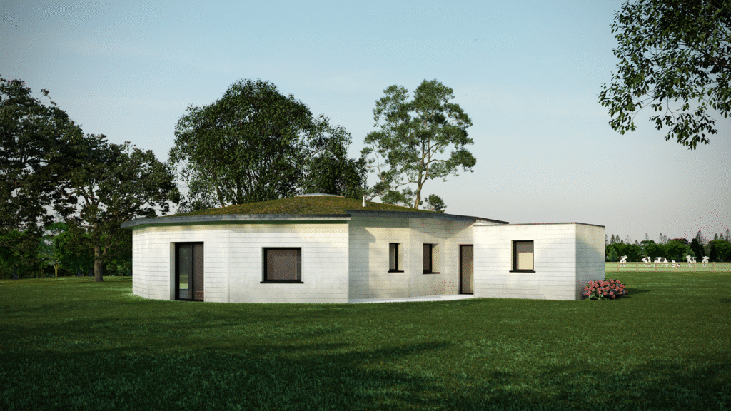 Vue extérieure modèle haut de gamme Polynoé