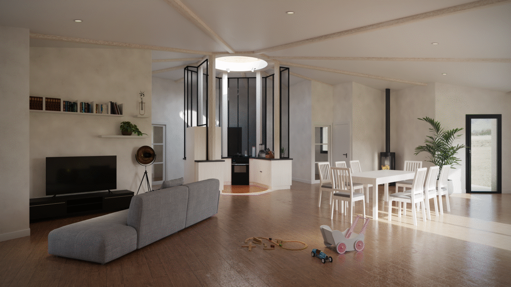 Accueil A-co-rl Vue intérieure de notre modèle haut de gamme Polynoé