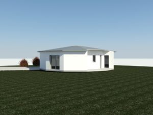 Vue extérieure maison plain-pied Actée 2 chambres