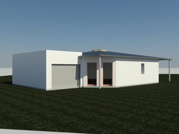 Vue extérieure maison plain-pied Nésée II avec 4 chambres