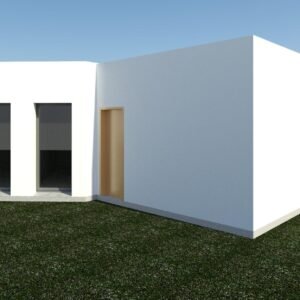 Vue extérieure maison plain pied Nésée IV TP