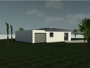 Vue extérieure Maison plain-pied Spéiô avec 2 chambres